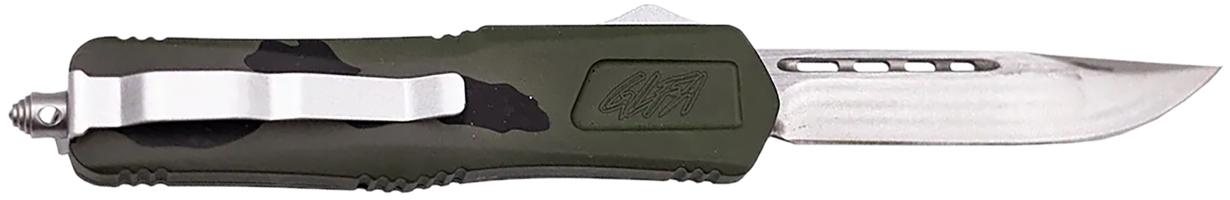 GLFA 8" OTF AUTO KNIFE SM GRN CAMO
