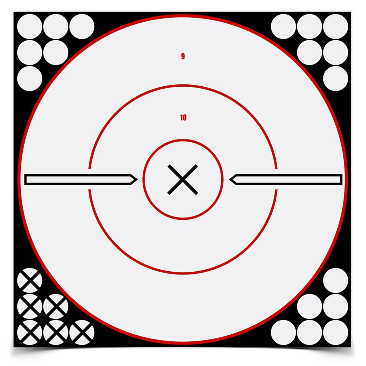 Bc Shoot-n-c White/blk 12 Bulls-eye X 5pk