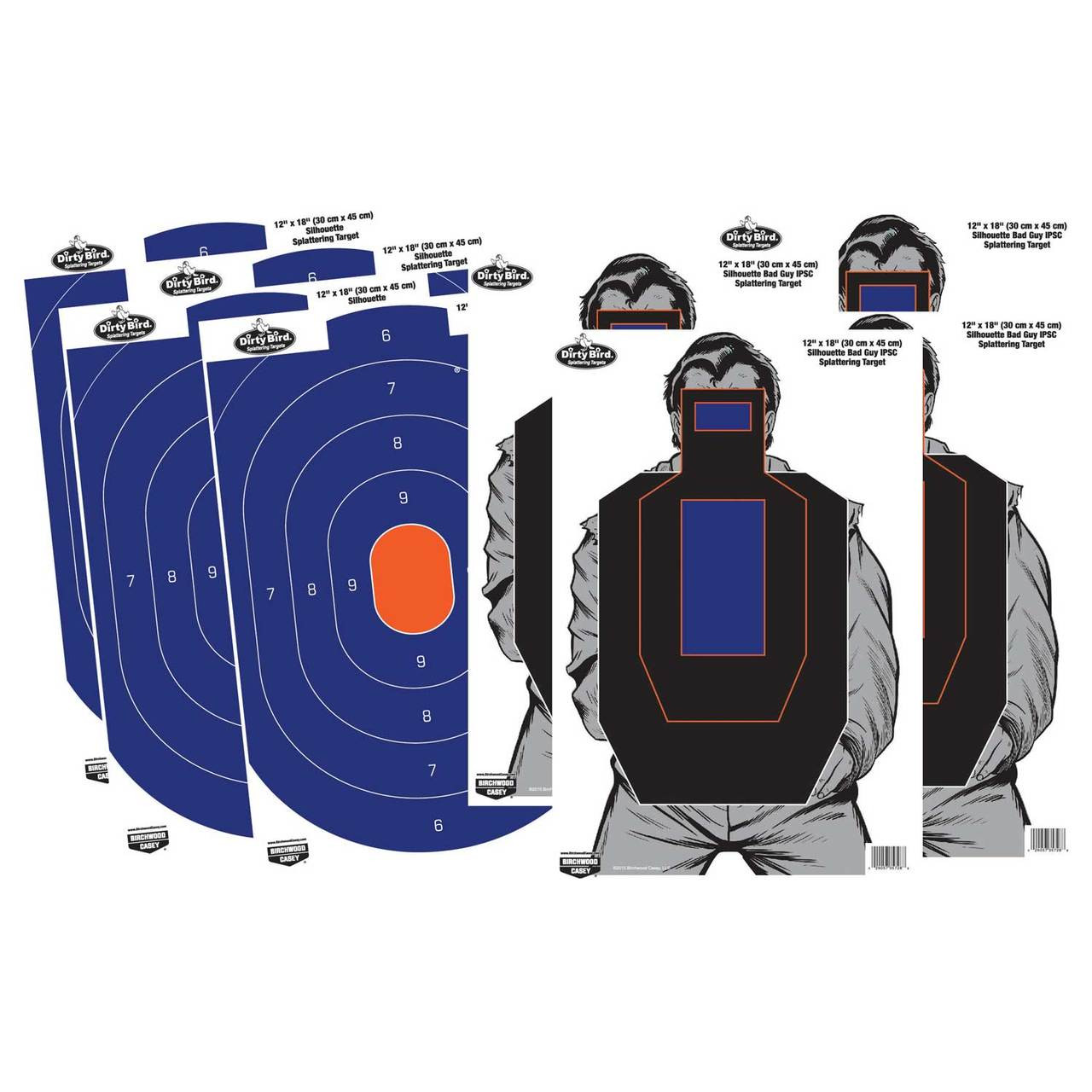 Dirty Bird 12 x 18 Target Combo 8-Pack - BC-35735