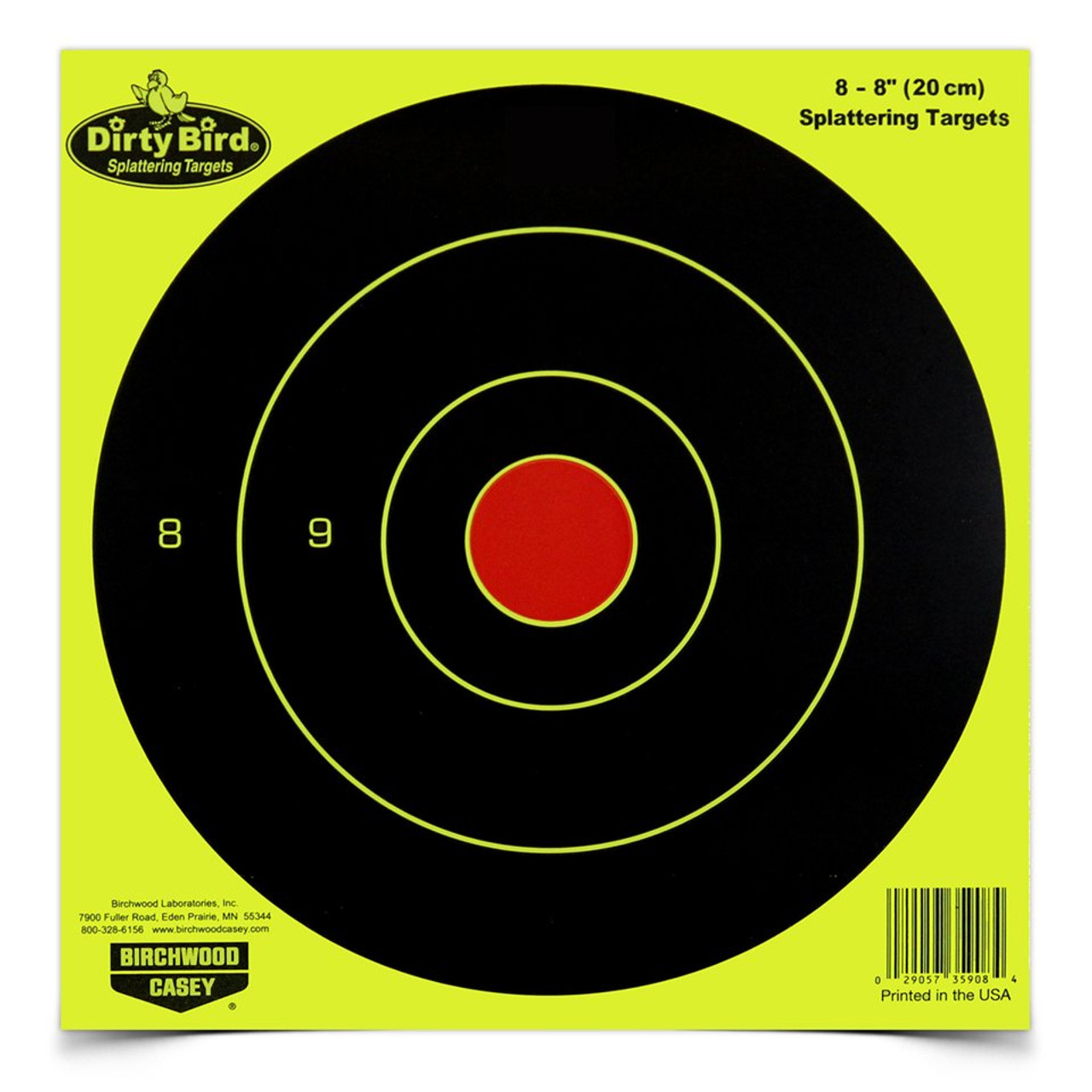 Bc Dirty Bird Yellow 8 Bulls-eye Tgt 50pk