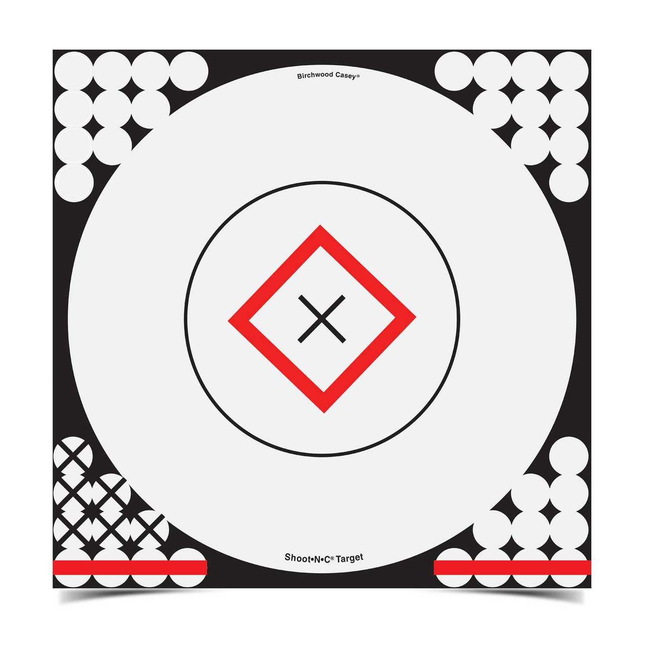 Shoot-N-C 17.25 Inch Open-Sight Target, 5 Targets - 200 Pasters