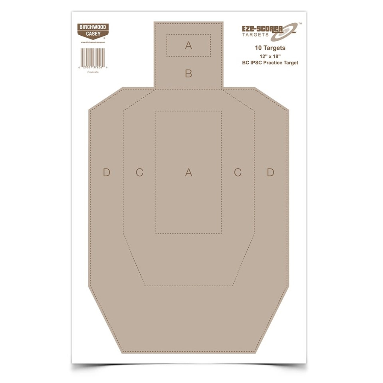Eze-Scorer 12 x 18 BC IPSC Practice Target - BC-37206