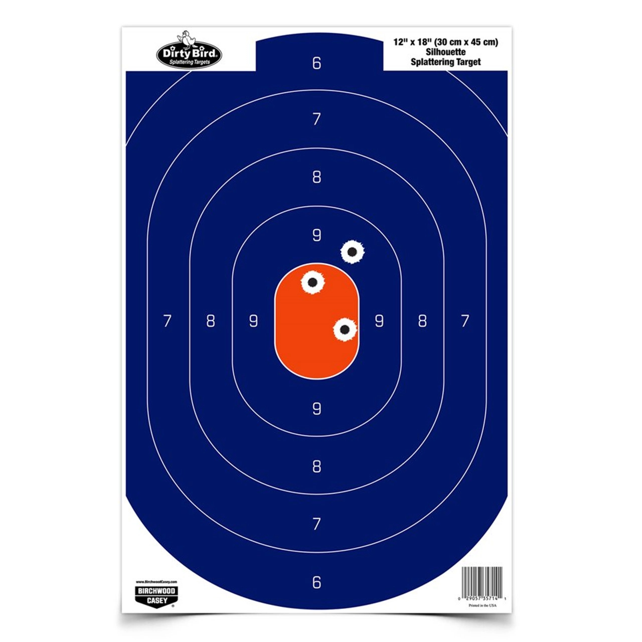 Bc Dirty Bird Silhouette Blue Orange 12x18 100