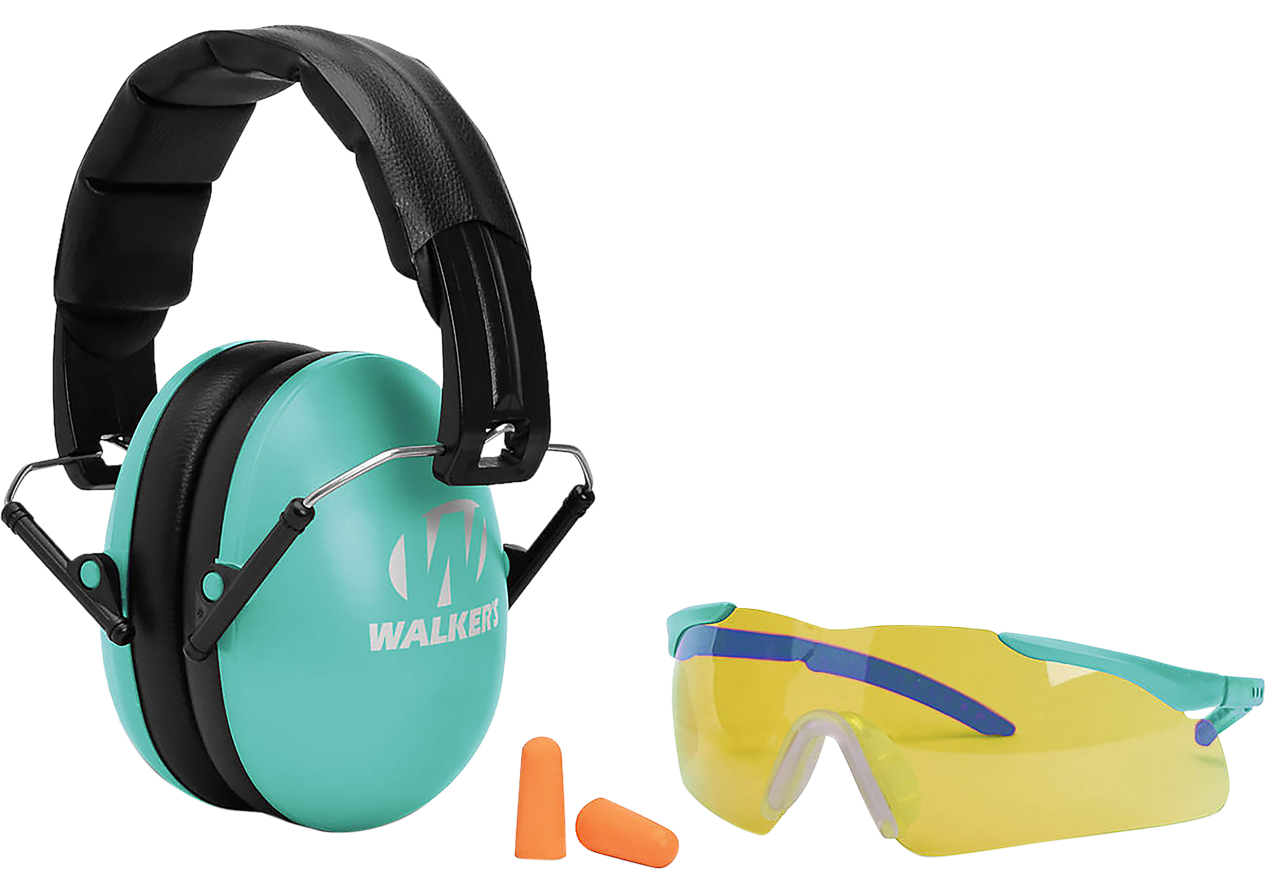 Youth & Women Folding Purple Muff/Glasses/Plug Combo - Teal