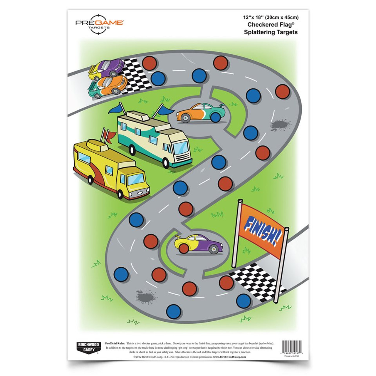Bc Pregame Checkered Flag 12x18 Tgt 8pk (6)