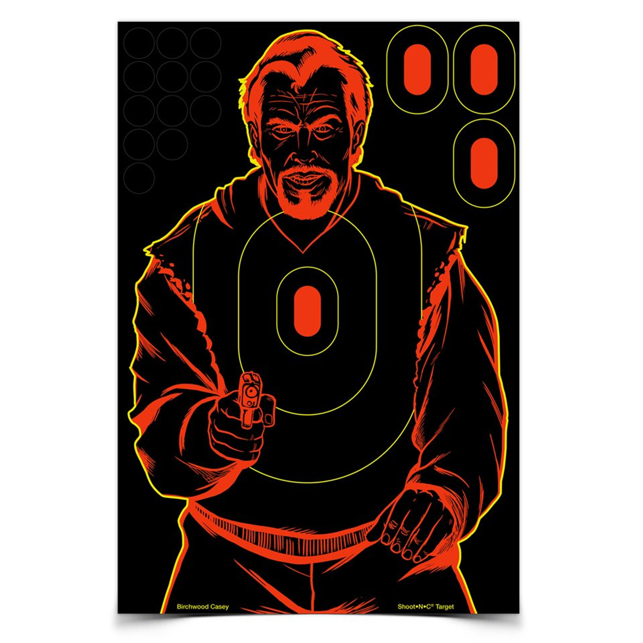 Bc Shoot-n-c Silhouette Bad Guy Tgt 12x18 5pk