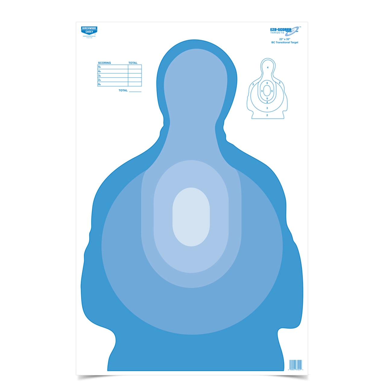 Eze-Scorer 23 x 35 BC Transitional Blue Target, 100 Targets