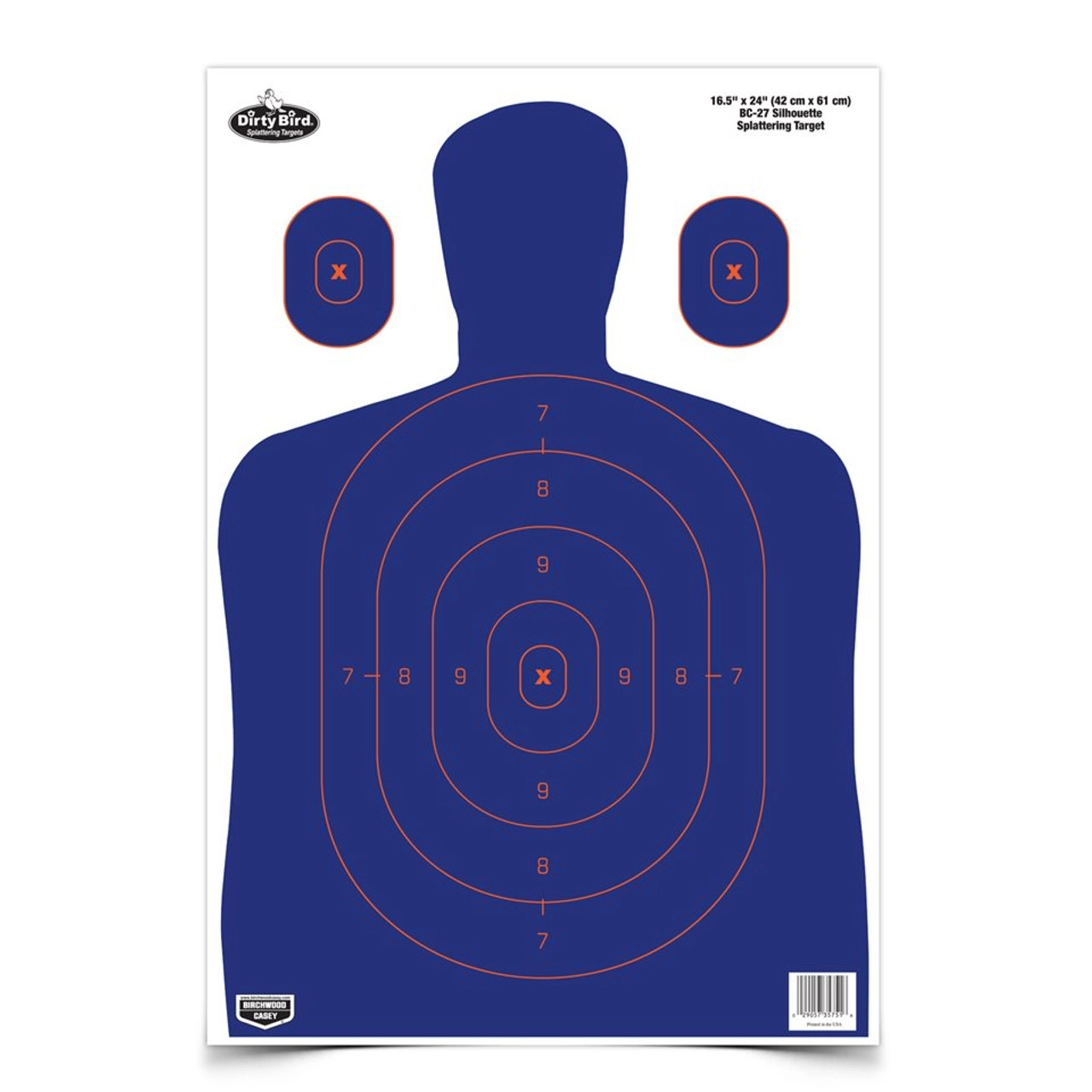 Bc Dirty Bird Silhouette Blue Orange 16.5x24 3p