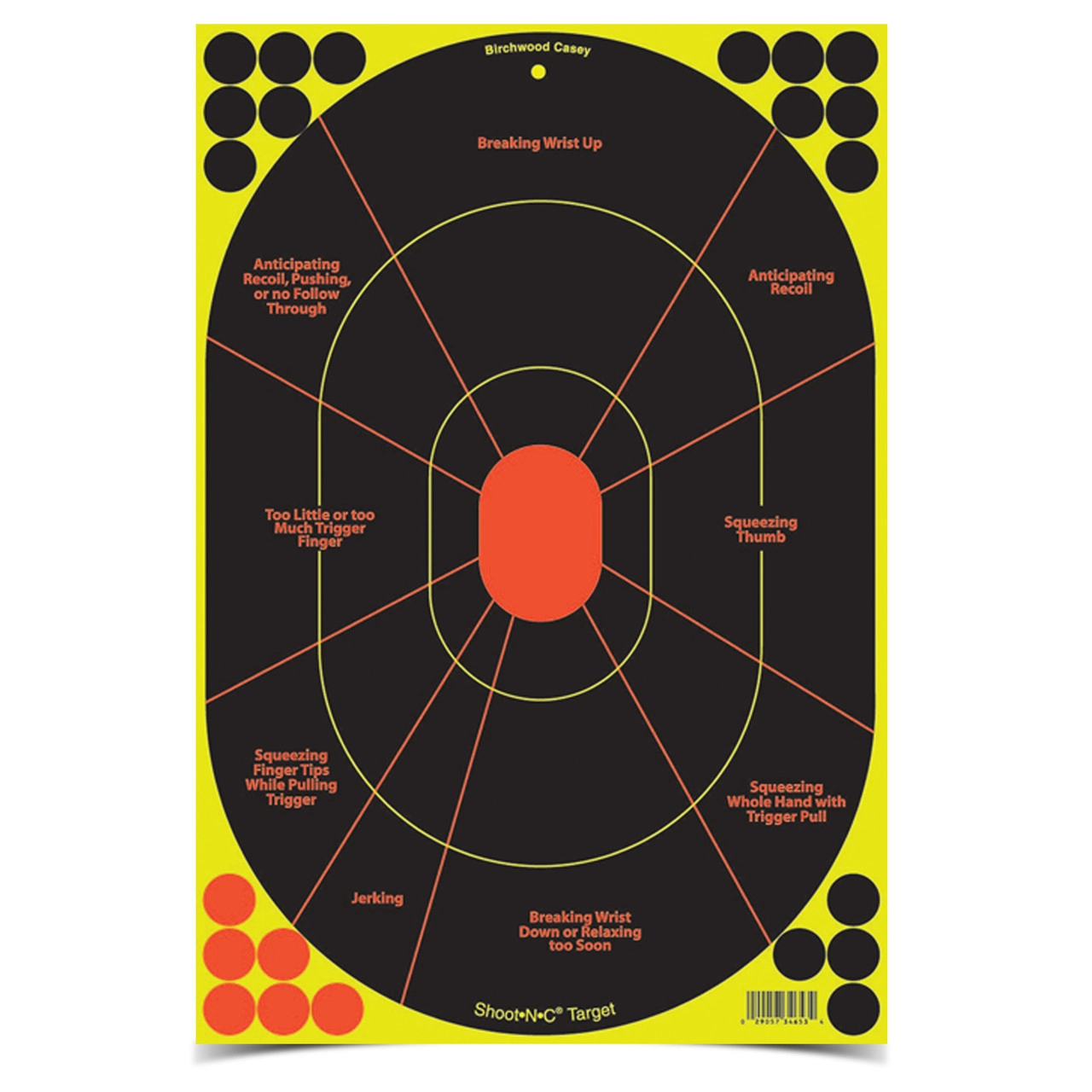 Shoot-N-C 12 x 18 Inch Handgun Trainer Target - BC-34655