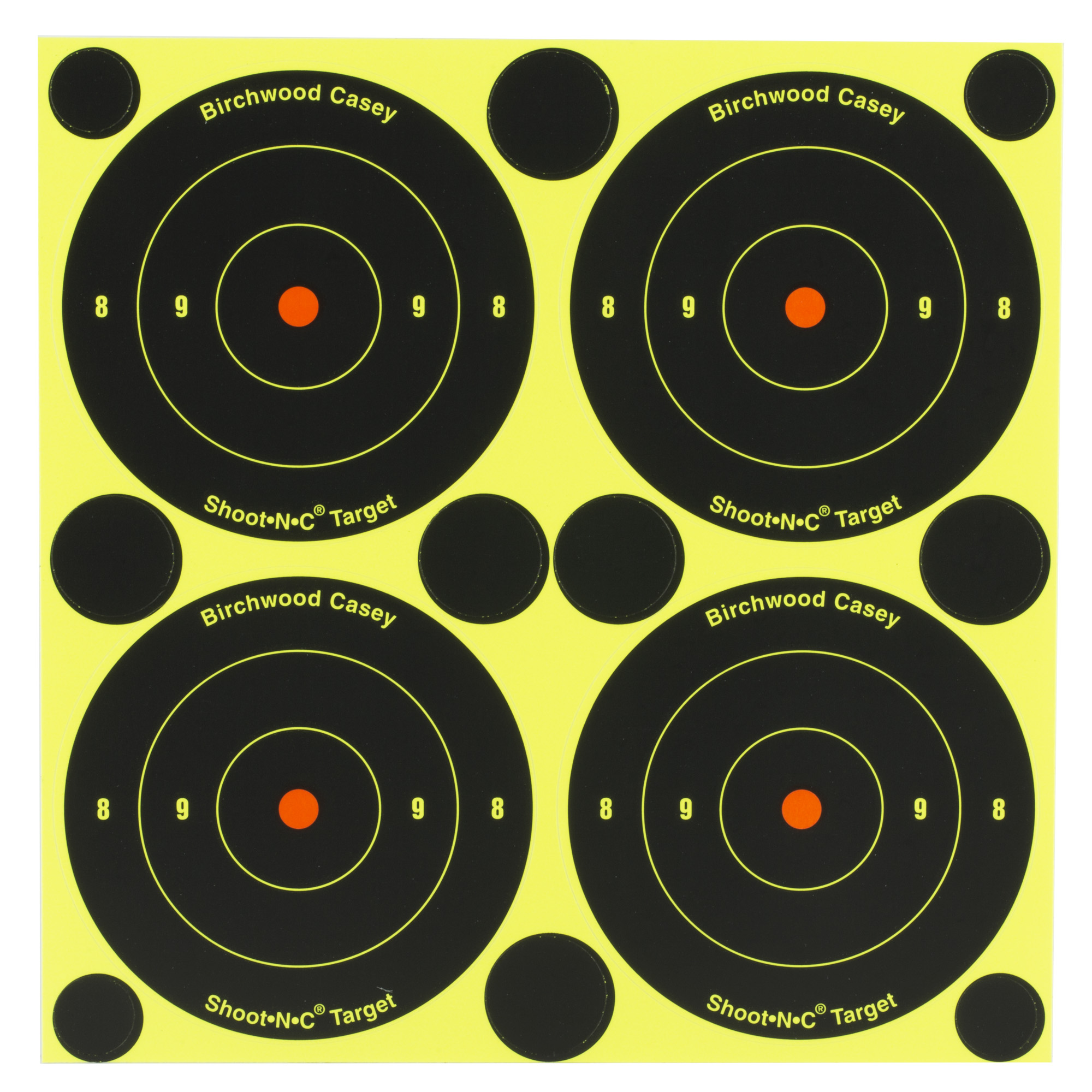 Shoot-N-C 3 Inch Bull's-Eye, 48 Targets - 120 Pasters