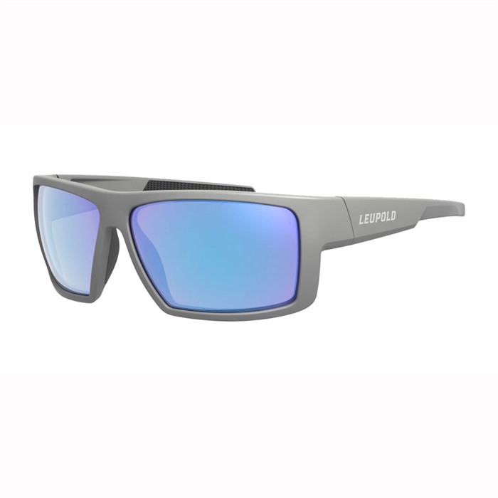 MATTE GRAY BLUE MIRROR LENS GLASSES