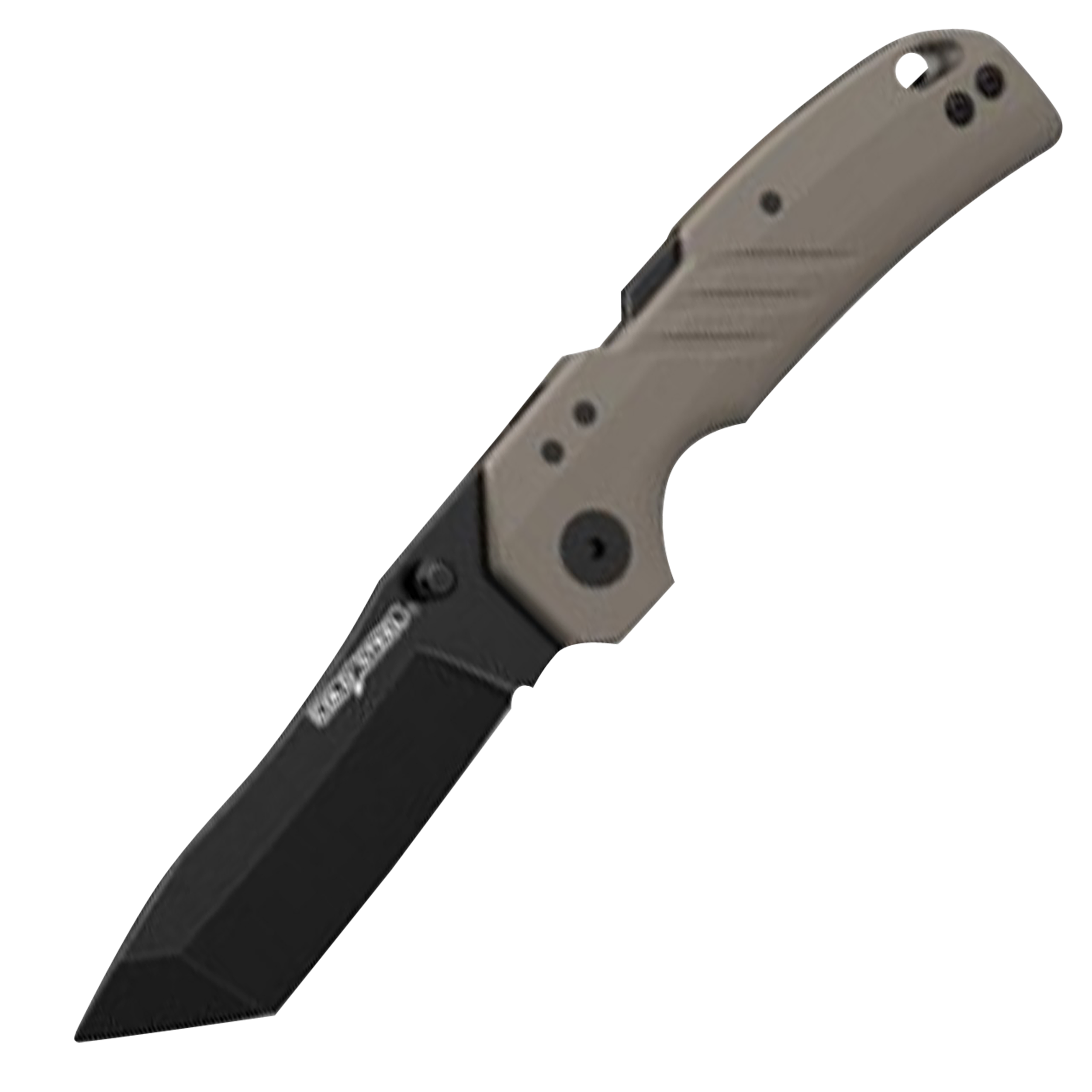 Cold Steel CSFL30DPLTBFZ Engage  3" Folding Tanto Plain Black PVD Stonewashed 4116 SS Blade/4.11" Flat Dark Earth GFN Handle Includes Belt Clip