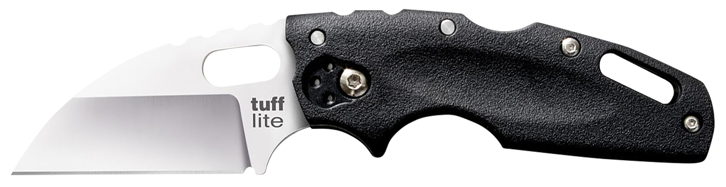 Cold Steel CS20LTZ Tuff Lite  2.50" Folding Sheepsfoot Plain AUS-8A SS Blade, 3.50" Black Textured Griv-Ex Handle