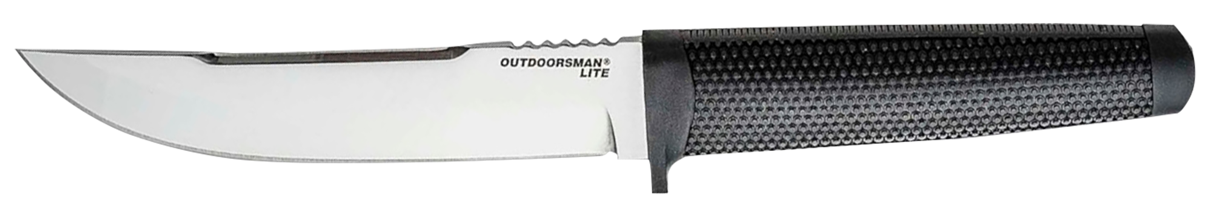 Cold Steel CS20PHZ Outdoorsman Lite 6" Fixed Straight Back Plain 4116 Krupp SS Blade, 5" Black Textured Polypropylene/Kraton Handle