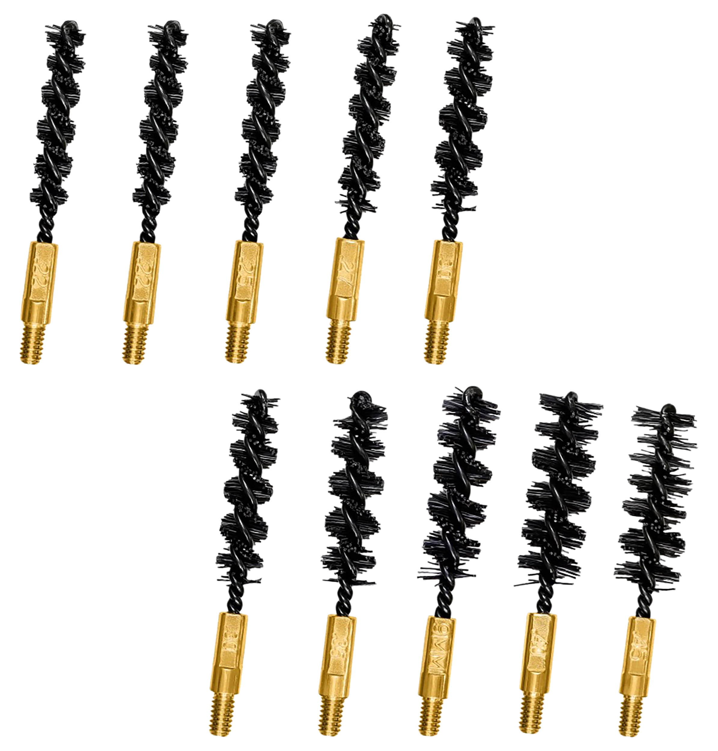 Otis FG380BPN Variety Brushes  Multi-Caliber Rifle/Pistol Firearm Nylon Bristles 10 Pk.