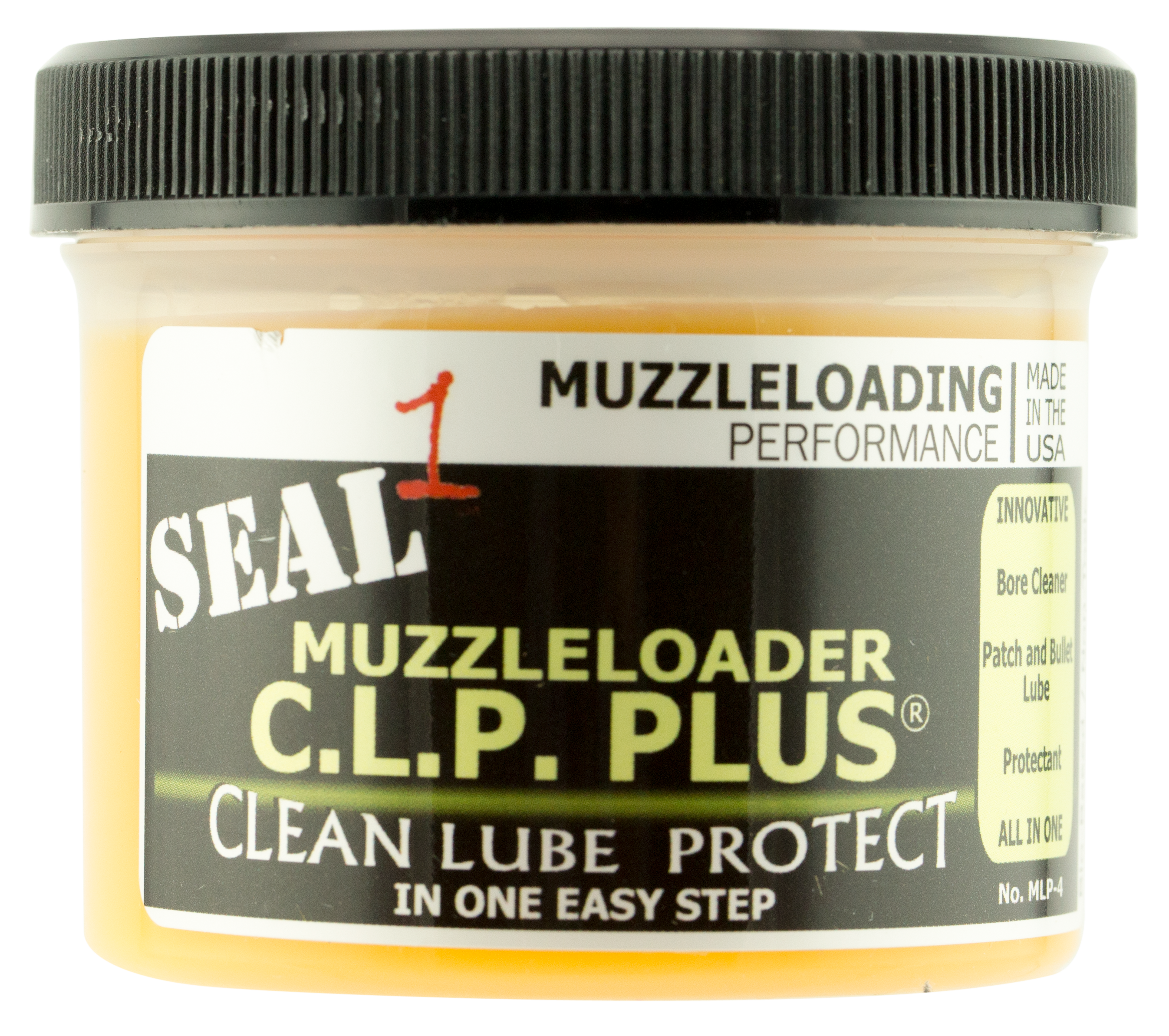 Seal 1 MLP4 CLP Plus Muzzleloader Cleans, Lubricates, Protects 4 oz Jar