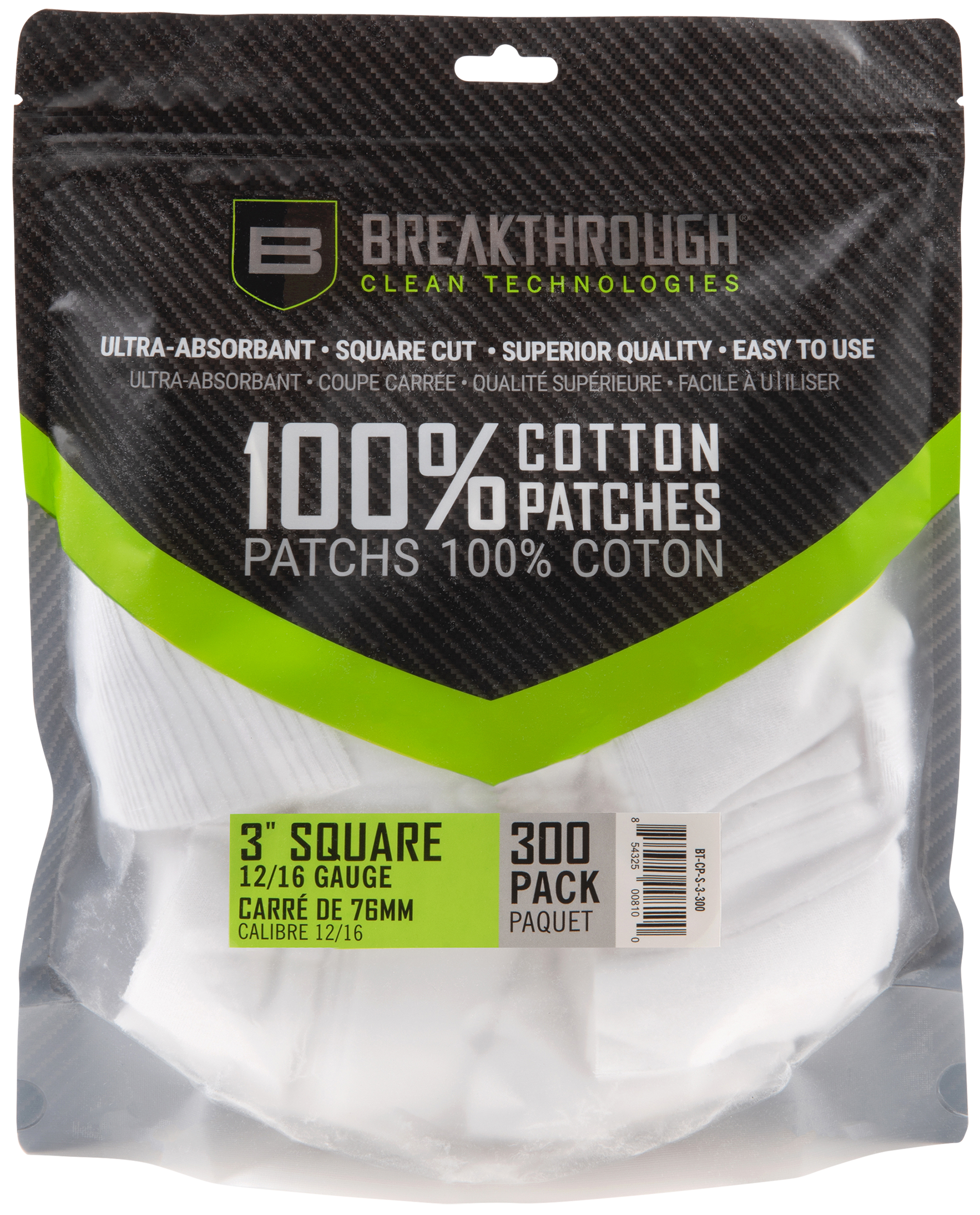 Breakthrough Clean BTCPS3300 Square Patches 12-16 Gauge 300 pieces
