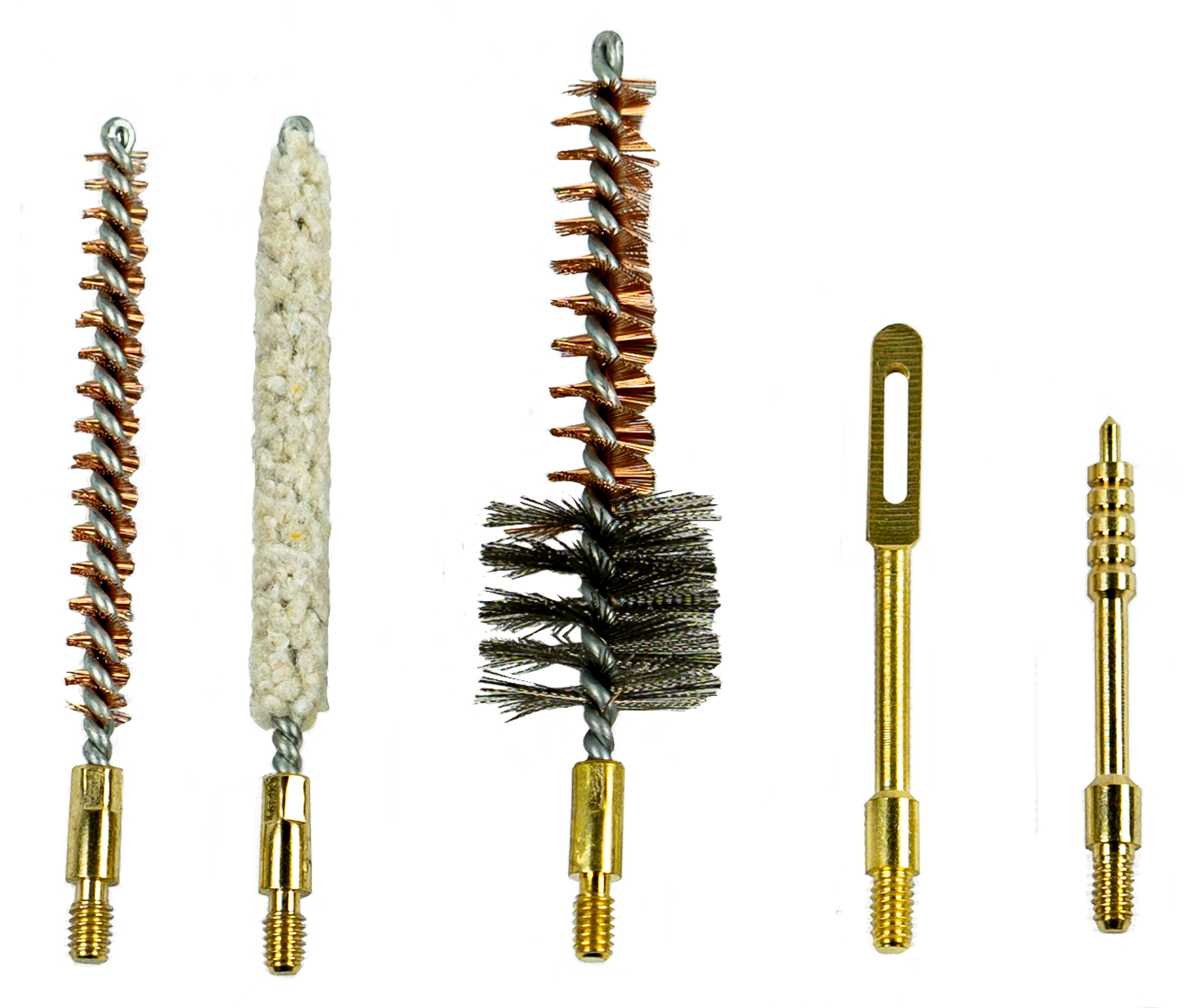 KleenBore 556-SET MSR/AR Platform Accessory Cleaning Set #8-32 Thread Cotton Mop Bore Brush Bronze Bristles