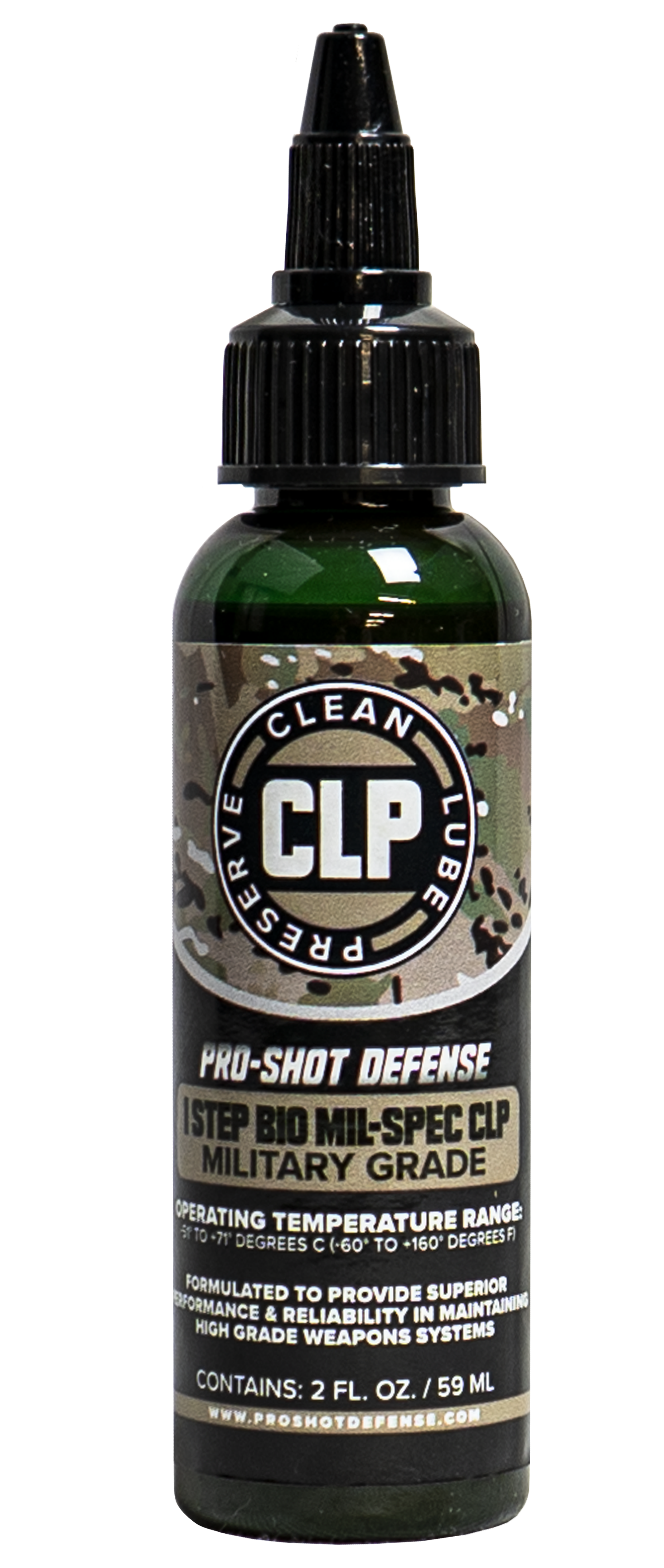 Pro-Shot 1STEP 1 Step BIO Mil-Spec CLP 2 oz. Squeeze Bottle