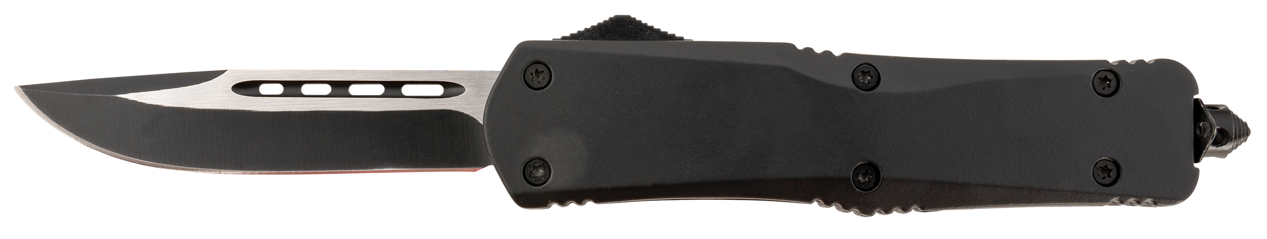 Steel River Knives T624BDP Spartan  3.75" Drop Point Black/Silver 440C SS Blade 5.5" Black Aluminum Zinc Alloy Handle