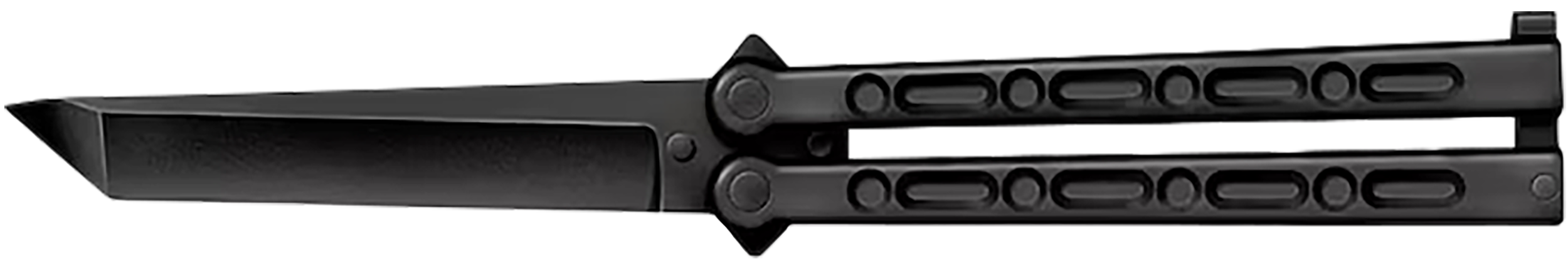 Cold Steel CS-92EAB FGX Balisong 5" Folding Plain Tanto Black Griv-Ex Blade/Handle