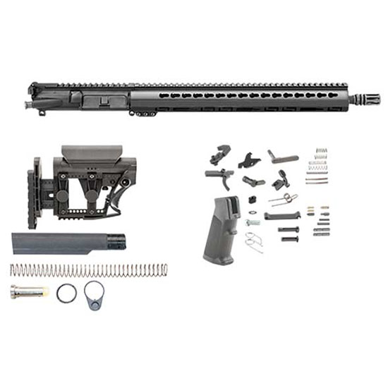 Luth-Ar Lw 16 W Adj Stock AR Build Kit 16in Upper 15 KeyMod Handguard