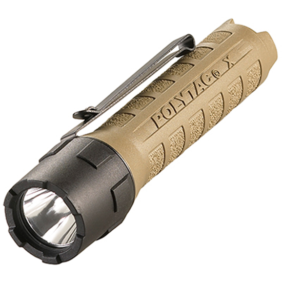 Streamlight PolyTac X Dual Fuel Flashlight 600 Lumens Coyote TEN-TAP 205m Beam