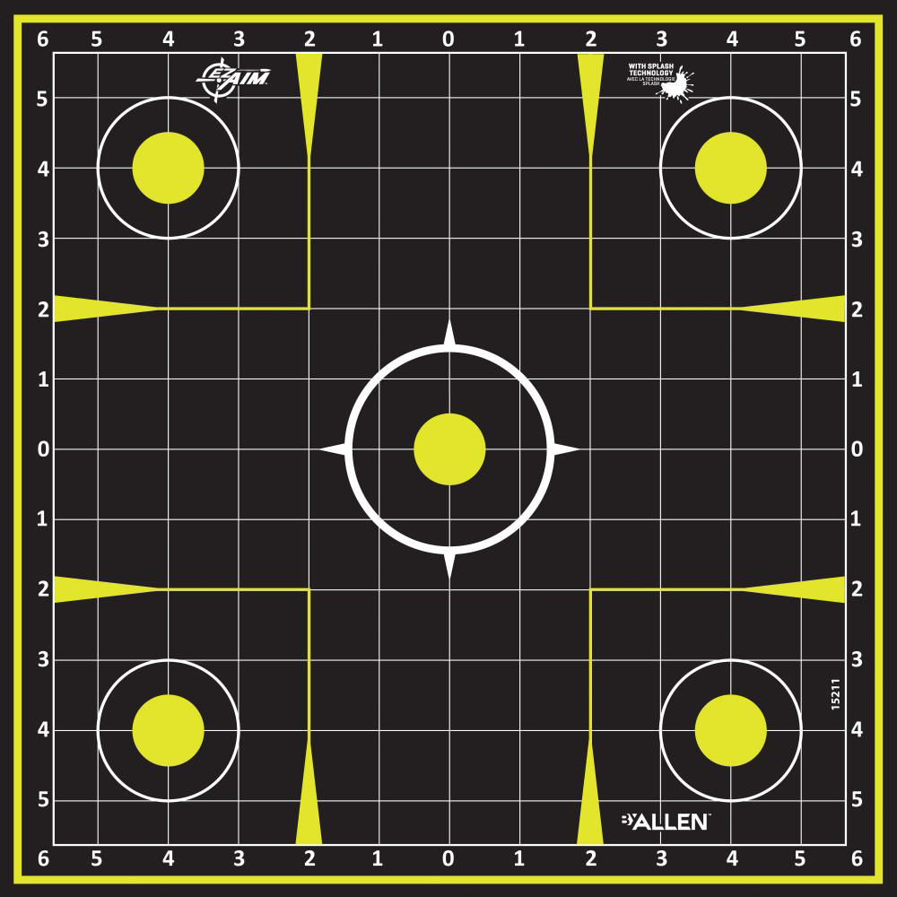 Allen Ez Aim Splash 12x12 Sight-in Grid 30pk