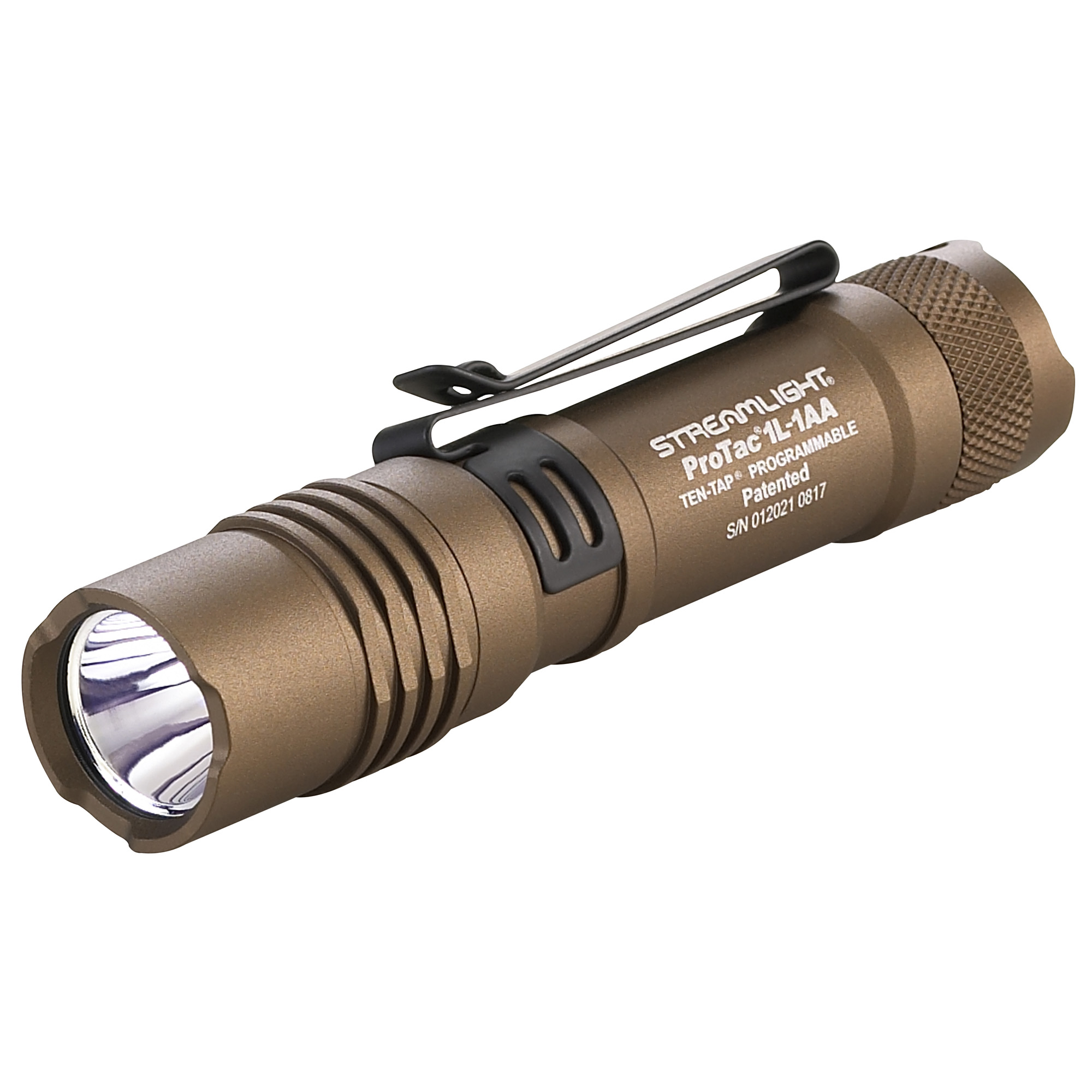 Streamlight ProTac 1L-1AA Coyote Flashlight Dual Fuel 350 Lumen C4 LED Holster