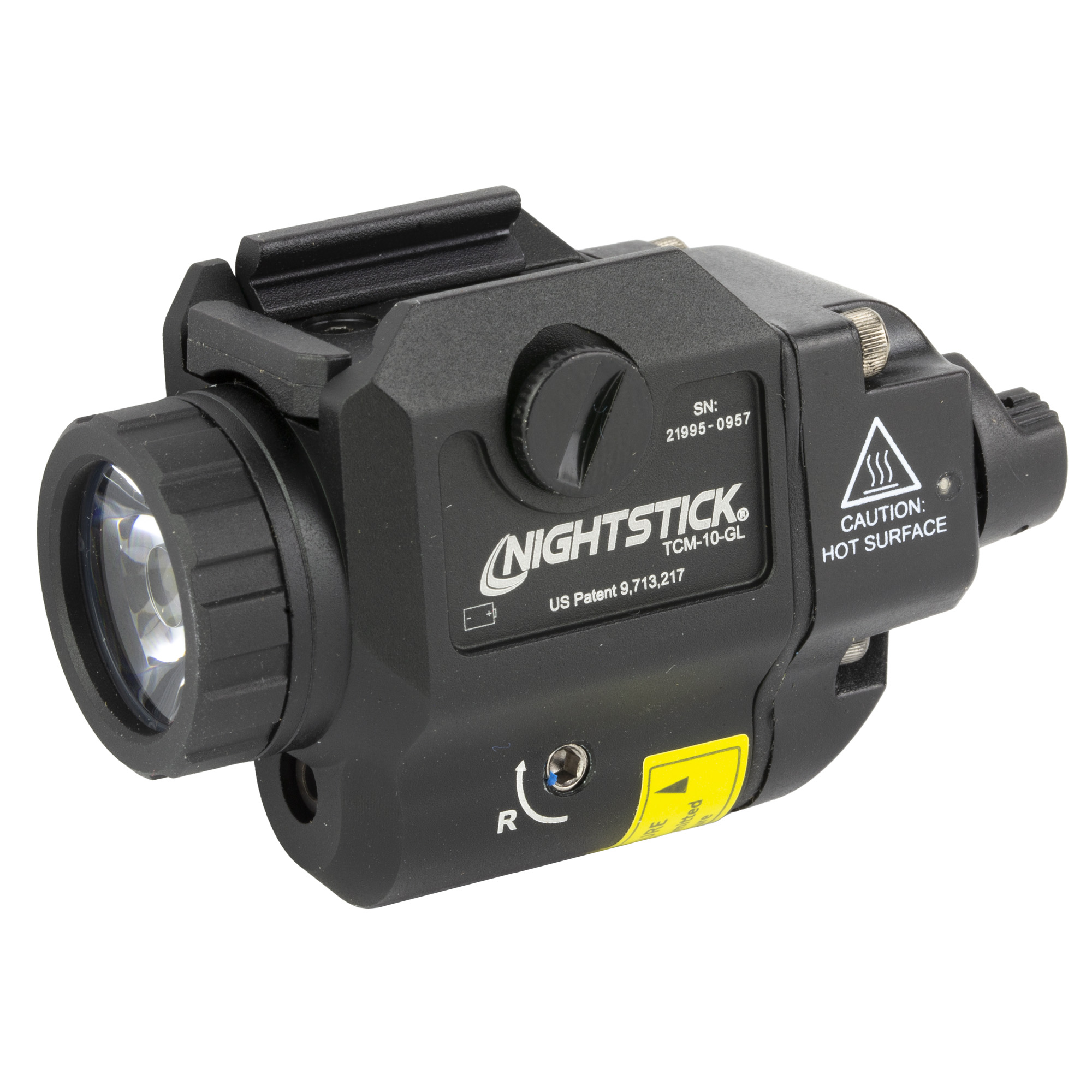 NightStick Comp Wml W Green Laser 650 Lumens 136m Picatinny Mount Cr123 Battery Tcm-10-Gl