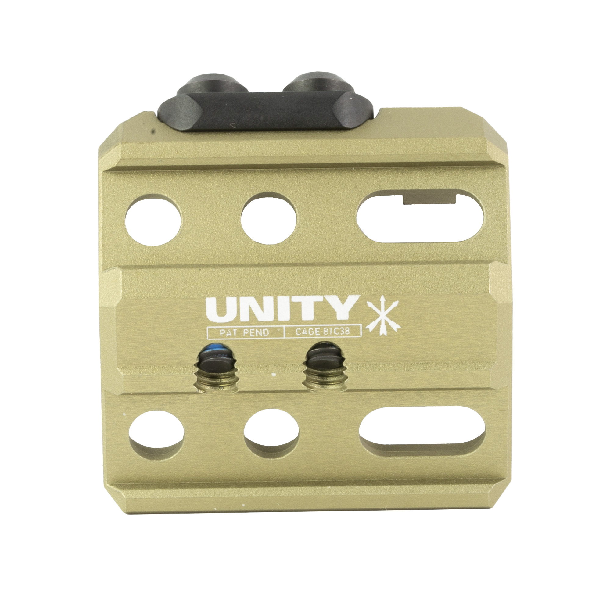 Unity Tactical Fusion Micro Hub 2.0 Fde Picatinny Rail Mount Light Laser Compatible