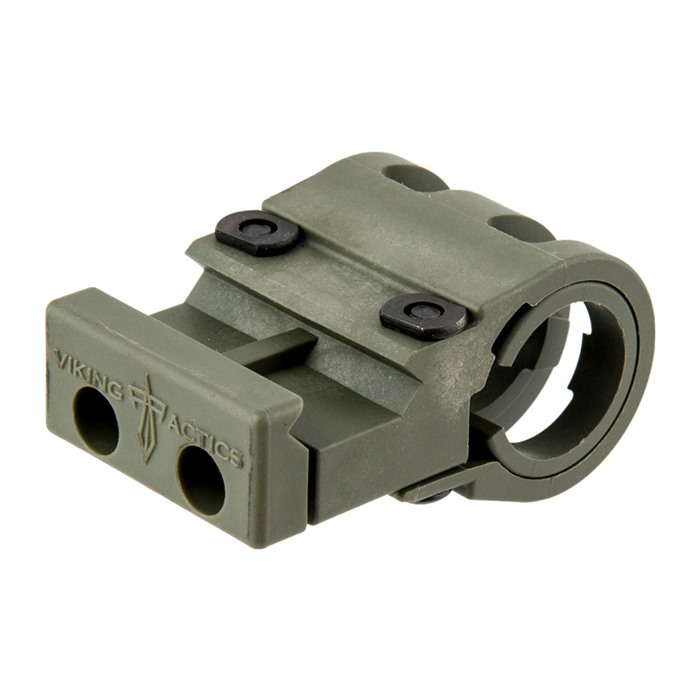 Viking Tactics Light Mount Green Olive Picatinny Rail Compatible Weapon Lights