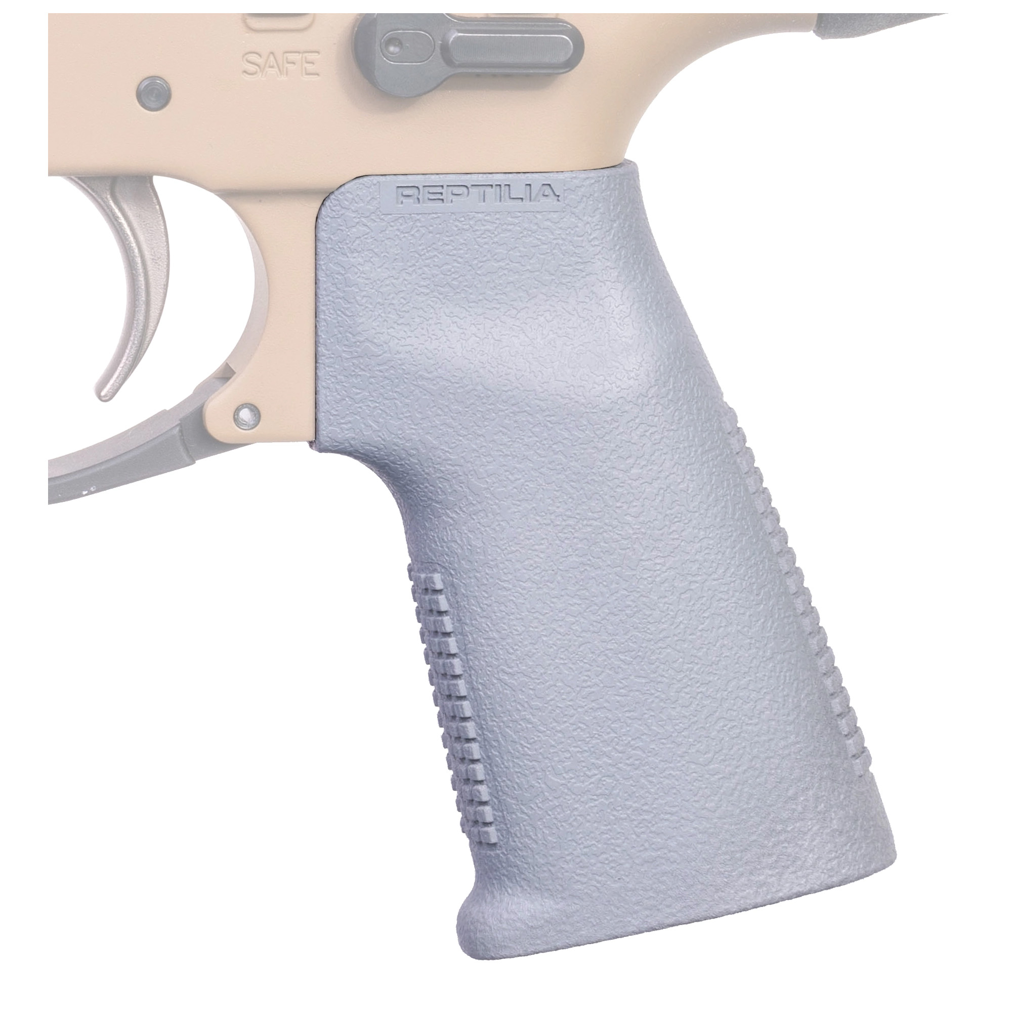 Reptilia Cqg Nb Ar Pistol Grip Gray Matte Finish for Ar Rifles CQB Ergonomics