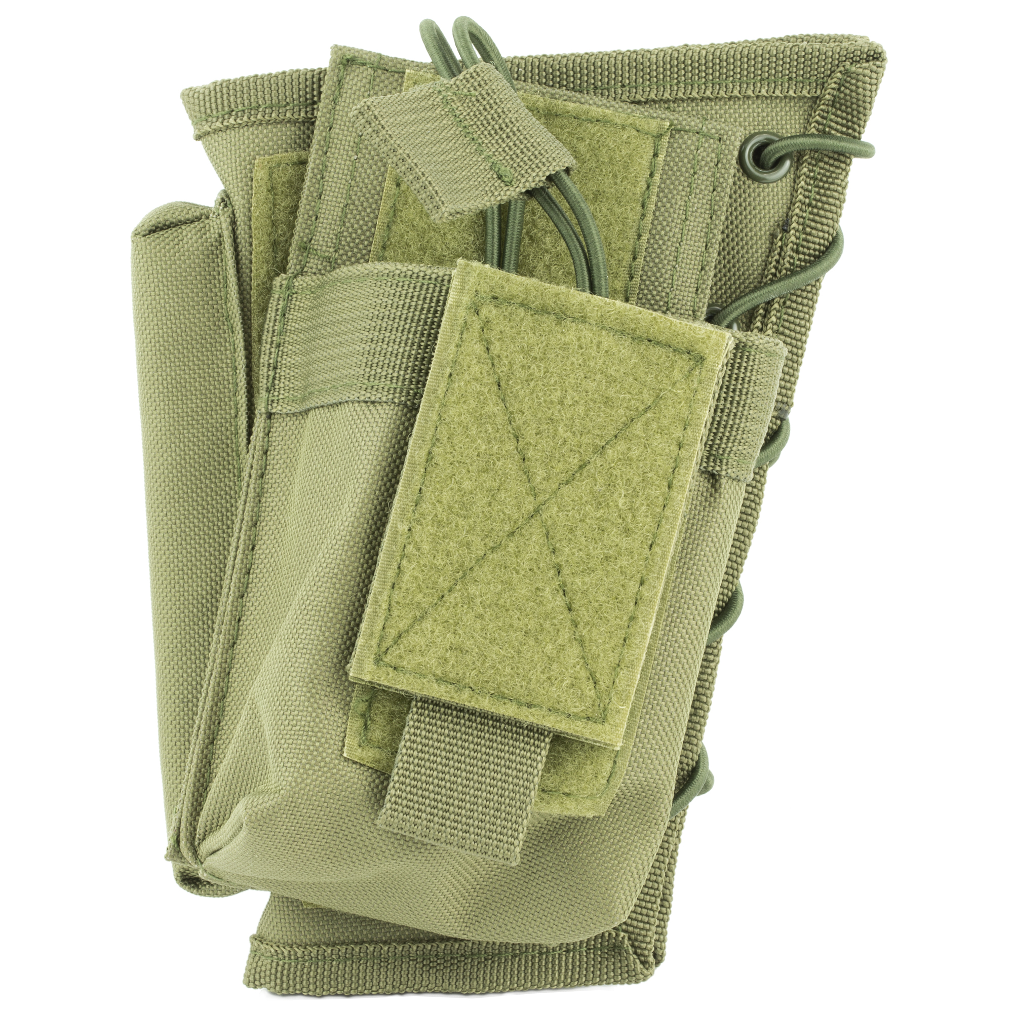 Ncstar Stock Riser with Mag Pouch Green for Rifle Ambidextrous Magazine Access