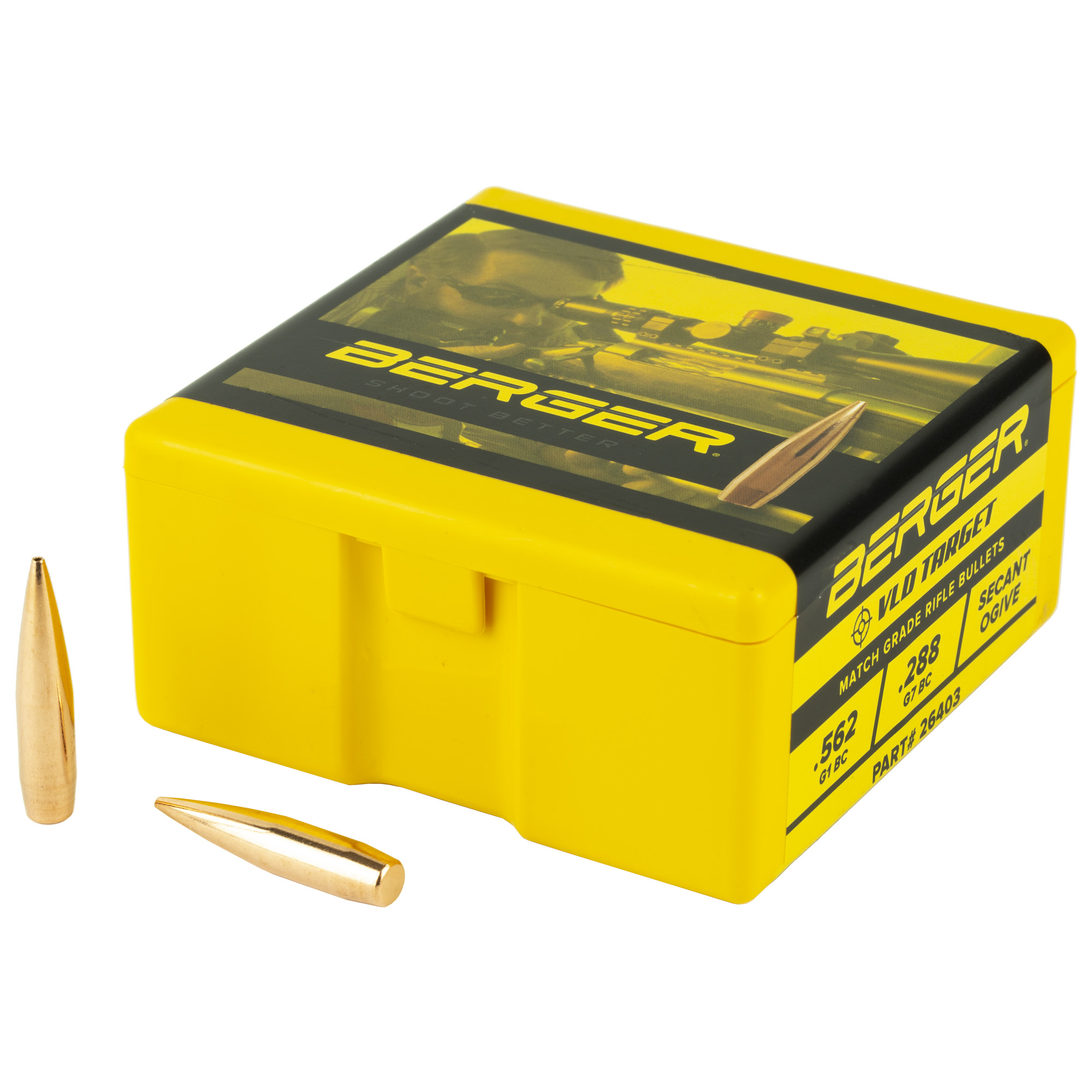 Berger Match Grade Target Bullets 6.5mm .264" 130 gr VLD TARGET 100/box