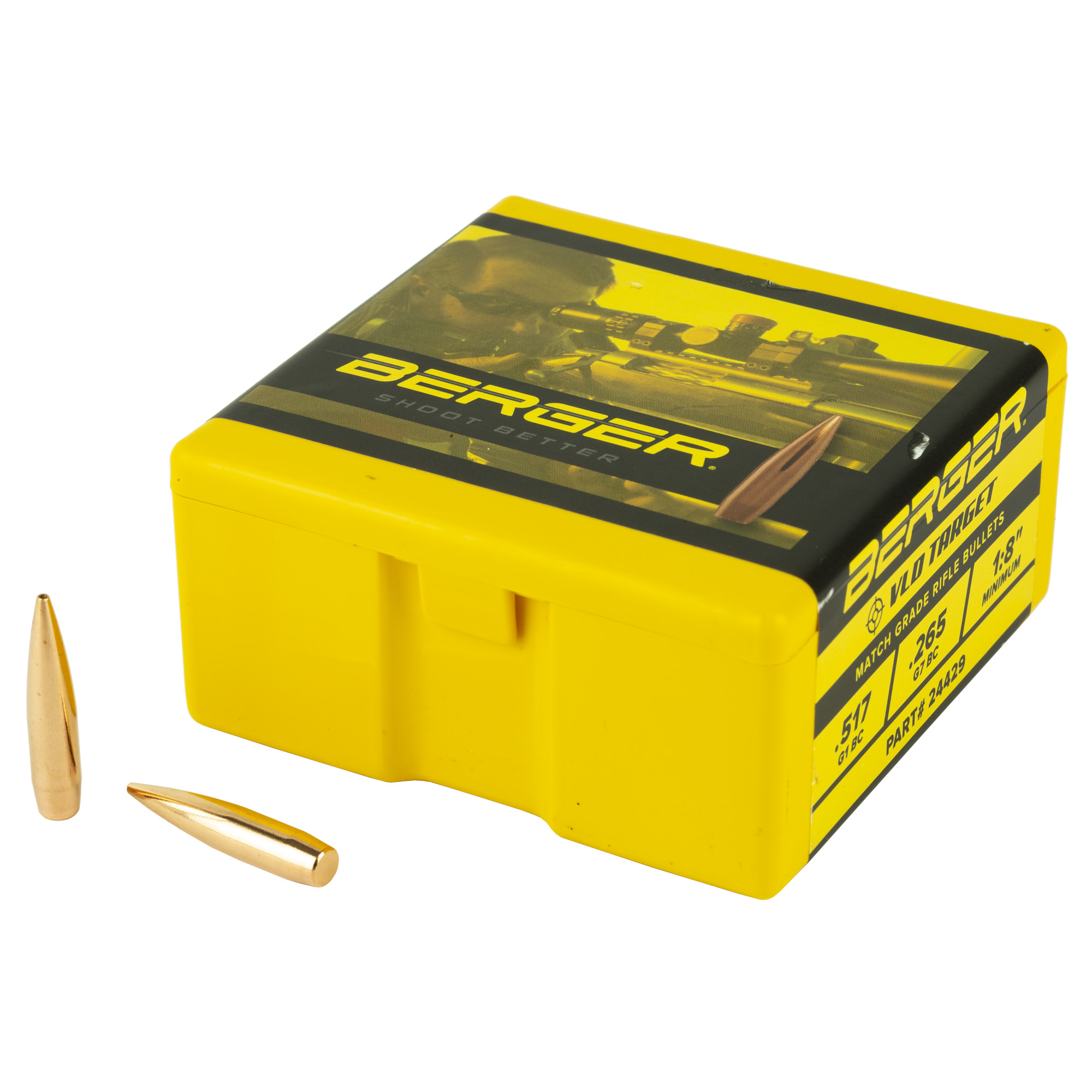 Berger Match Grade Target Bullets 6mm .243" 105 gr VLD TARGET 100/box