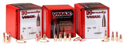 Hornady V-MAX Bullets 6mm .243" 58 gr V-MAX 100/ct