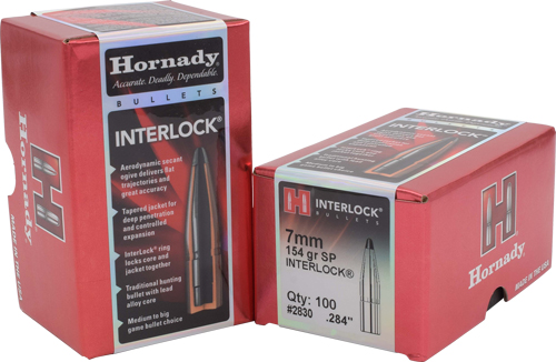 Hornady InterLock Bullets 7mm .284" 154 gr SP 100/ct