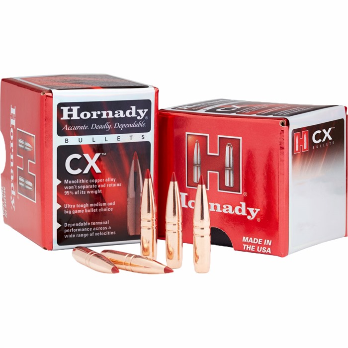 Hornady CX Bullets .338 cal .338" 185gr 50/rd