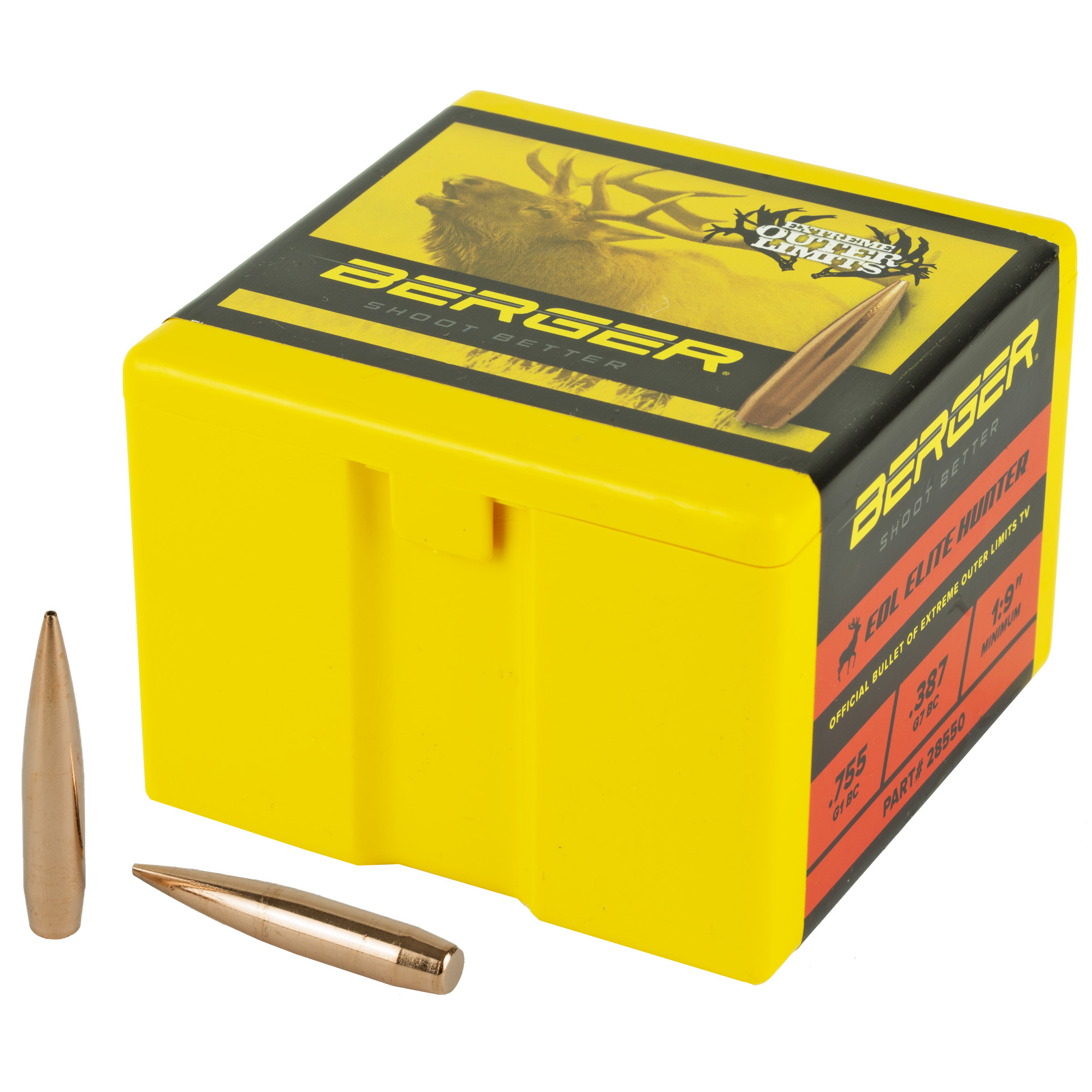 Berger Match Grade Hunting Bullets 7mm .284" 195 gr EOL ELITE HUNTER 100/box
