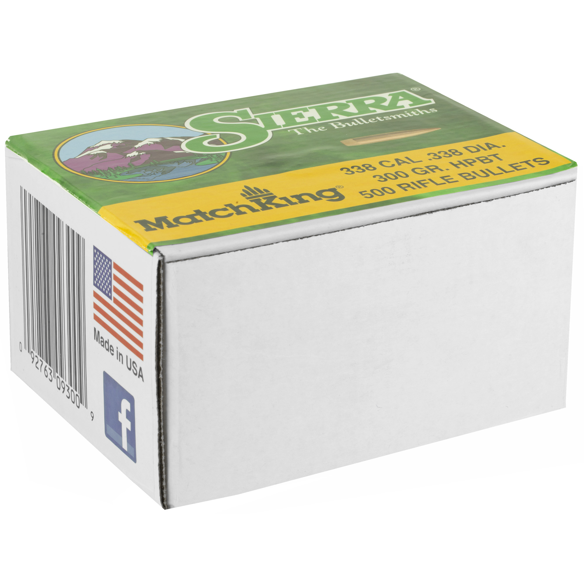 Sierra MatchKing Long Range Specialty Bullets .338 cal .338" 300 gr HPBT MATCH 500/ct