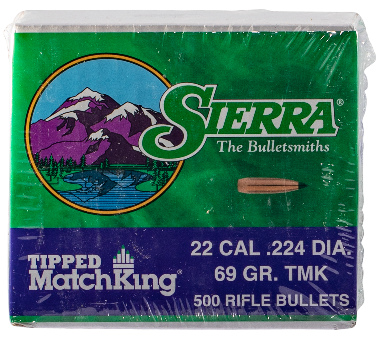 Sierra Tipped MatchKing .22 cal .224" 69 gr TMK MATCH 500/ct
