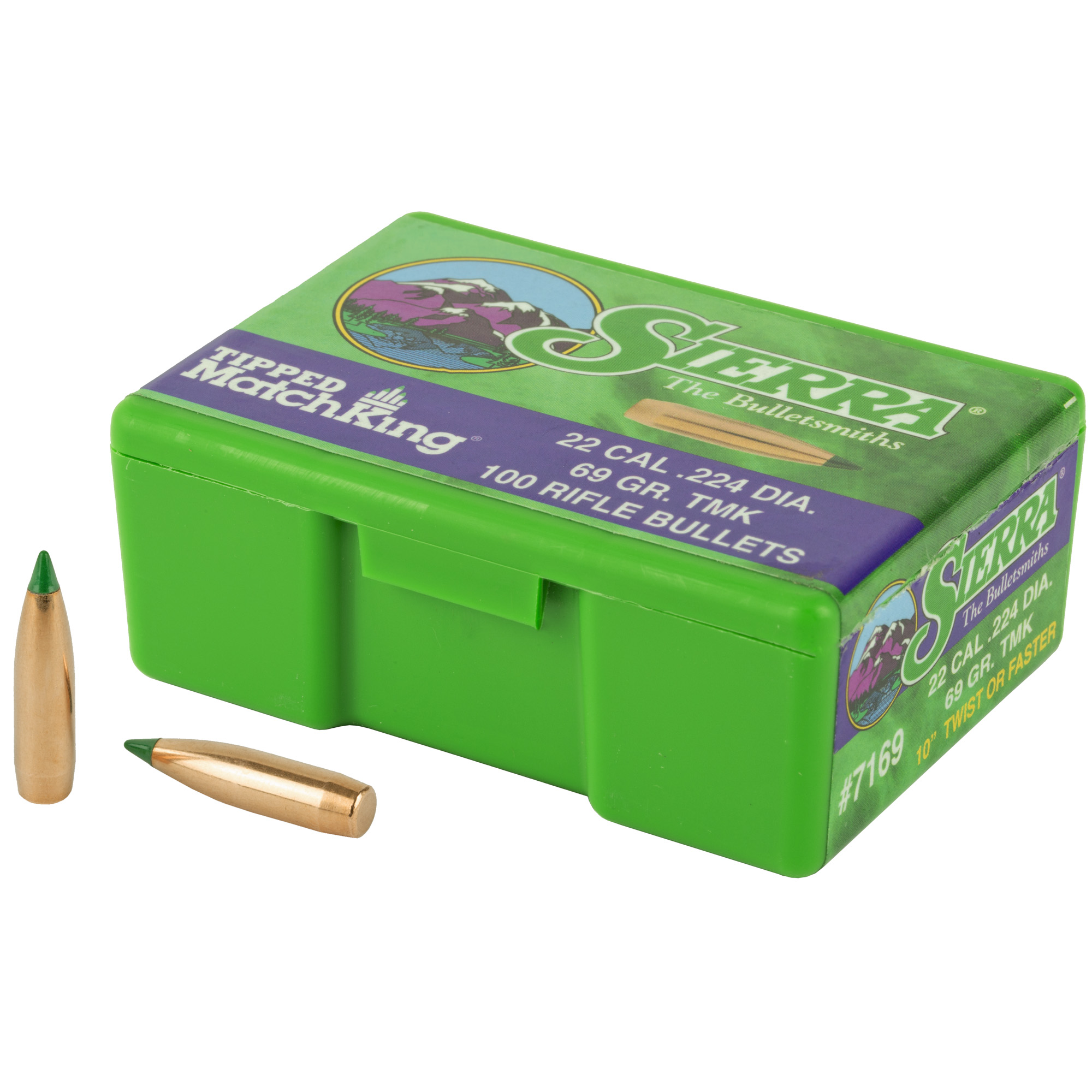 Sierra Tipped MatchKing .22 cal .224" 69 gr TMK MATCH 100/ct