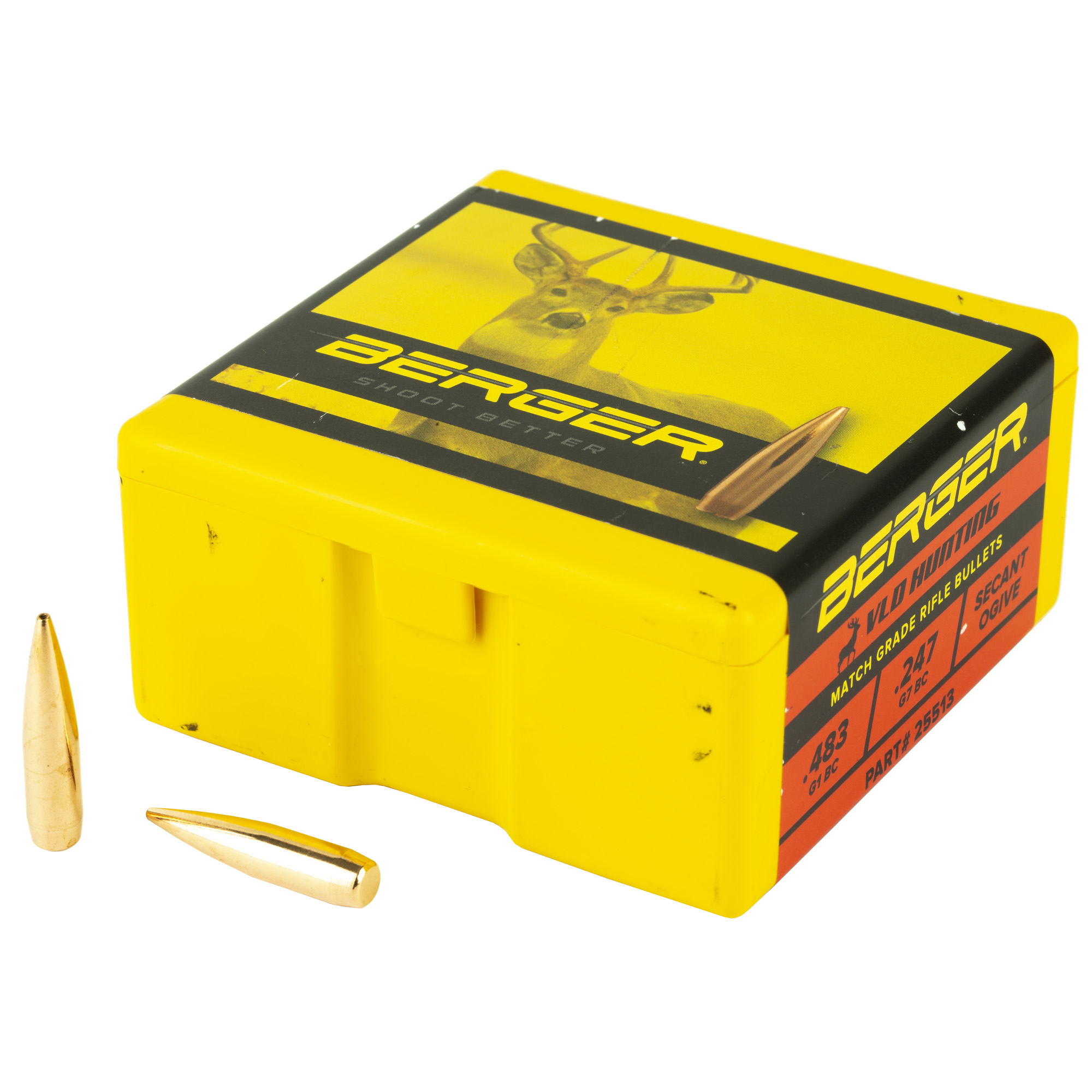 Berger Match Grade Hunting Bullets .25 cal .257" 115 gr VLD HUNTER 100/box