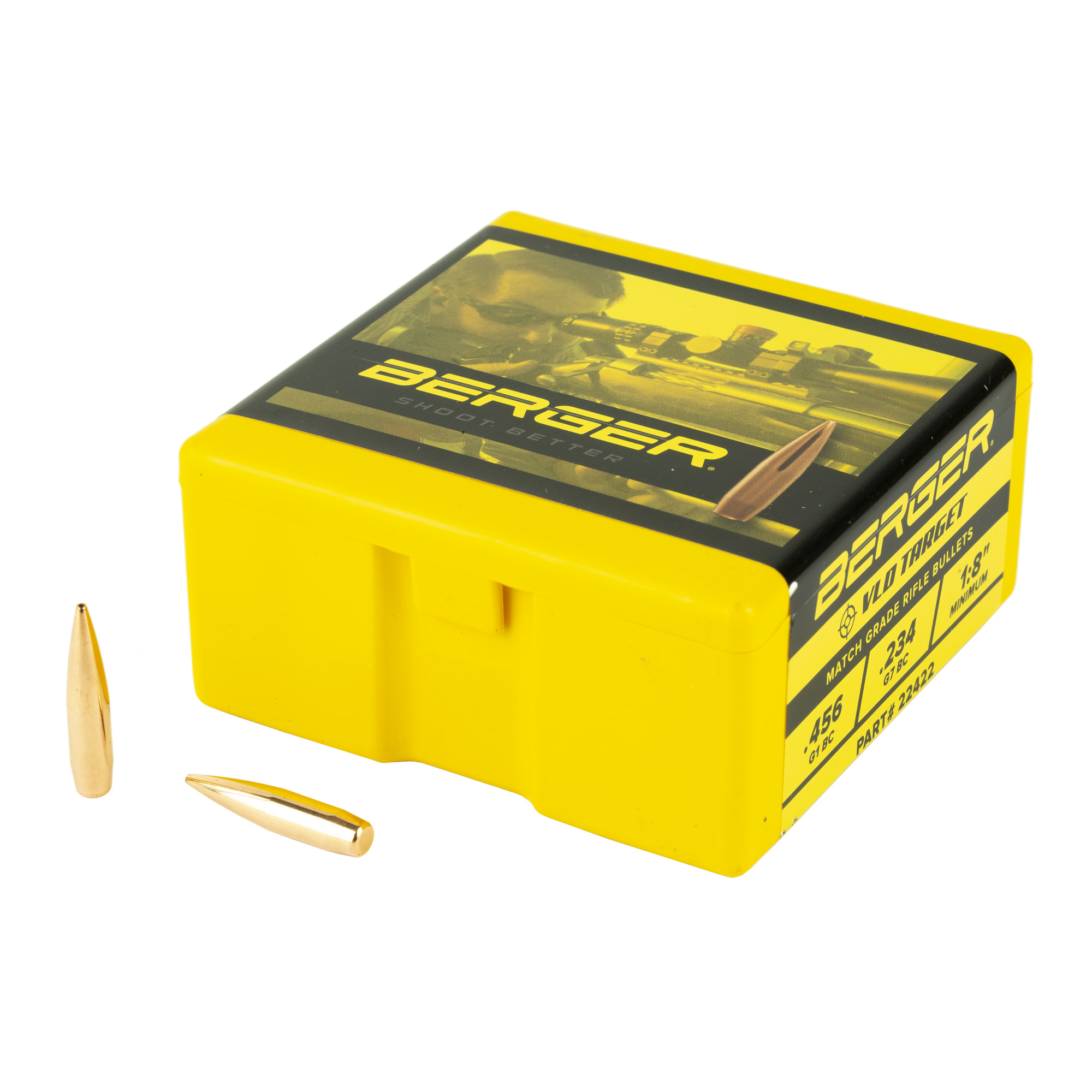 Berger Match Grade Target Bullets .22 cal .224" 80 gr VLD TARGET 100/box