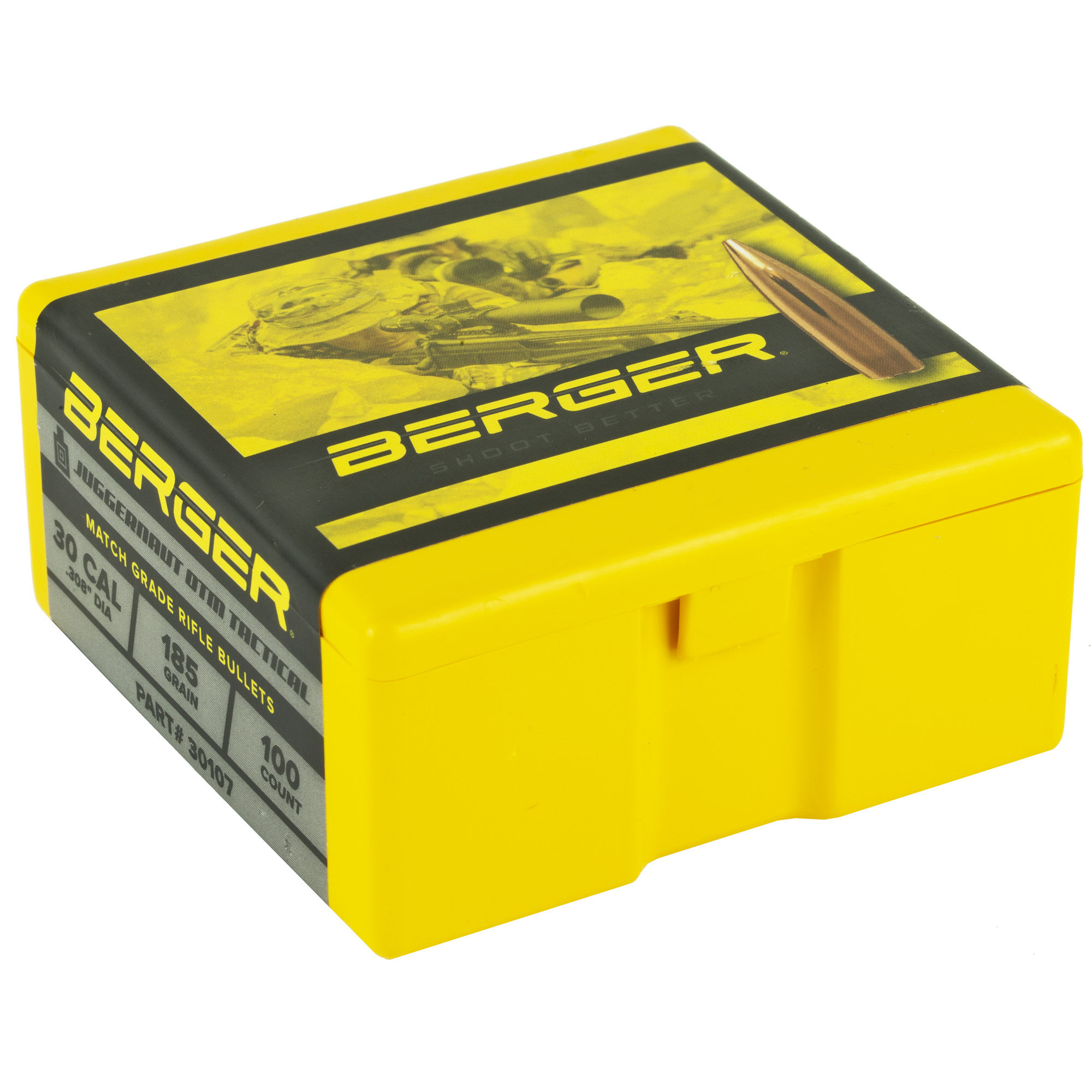 Berger Match Grade Tactical Bullets .30 cal .308" 185 gr JUGGERNAUT OTM TACTICAL