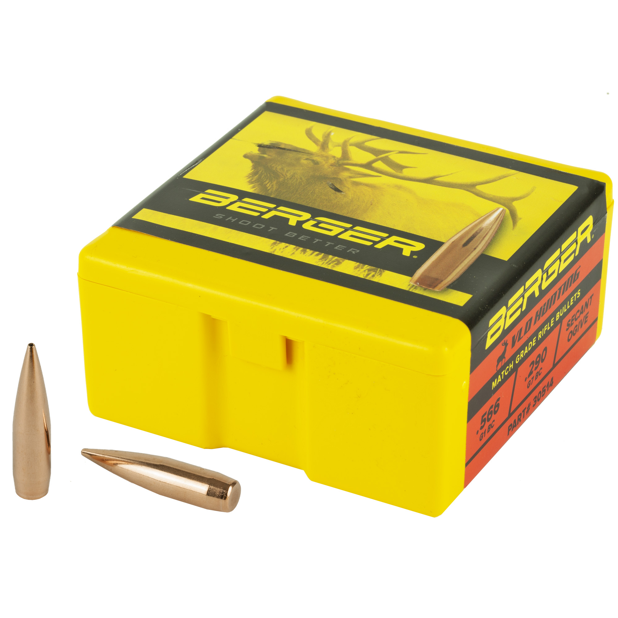 Berger Match Grade Hunting Bullets .30 cal .308" 190 gr VLD HUNTER 100/box