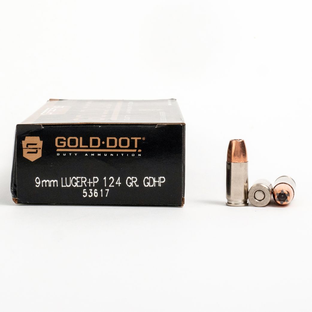 Speer, Gold Dot, 9mm Luger, Hollow Point, 124 Grain, 1000 Rounds