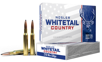 Nosler, Whitetail Country, 270 Winchester, Soft Point, 130 Grain, 20 Rounds