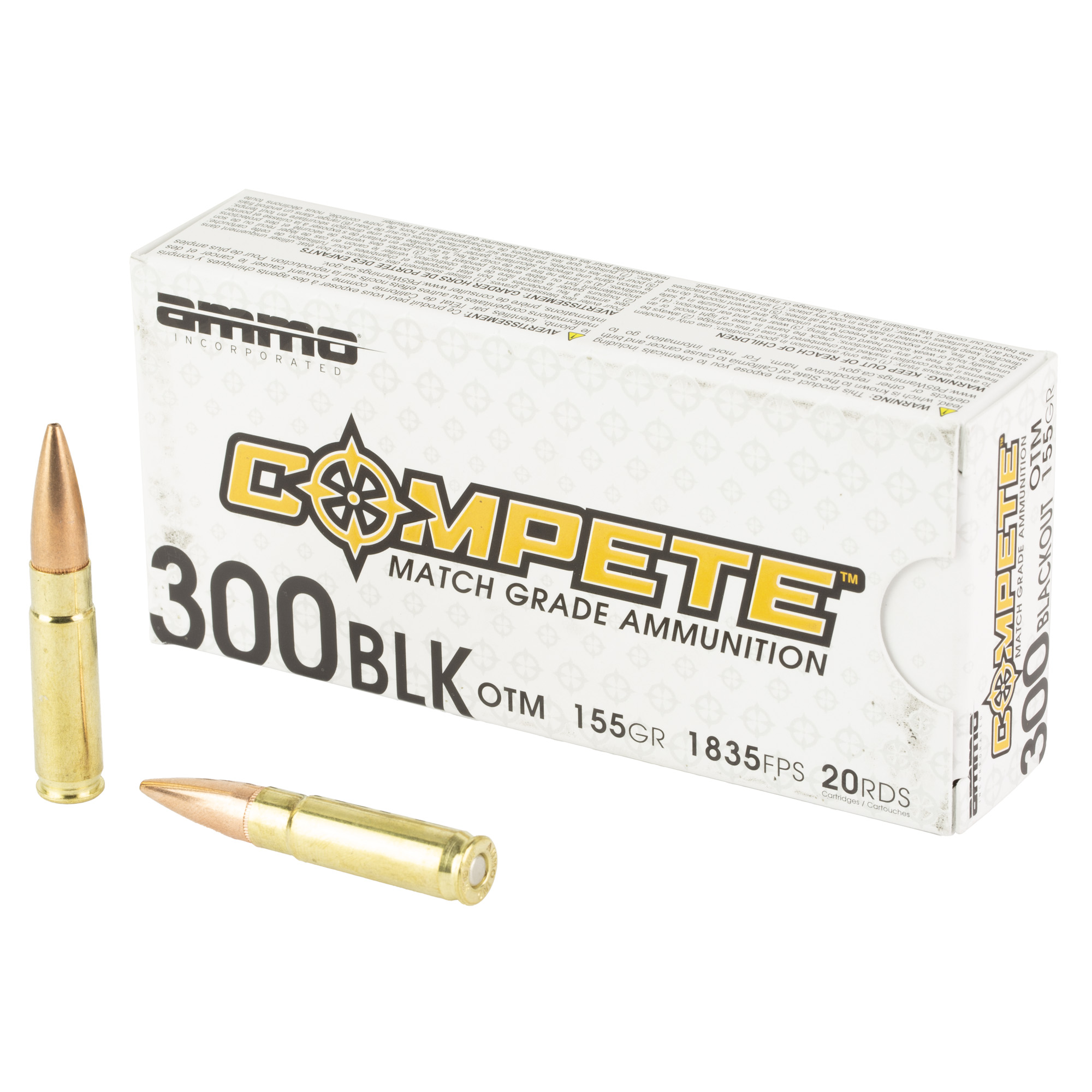 AMMO INC 300BLK 155GR OTM 20/200